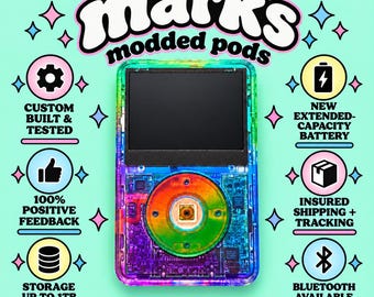 Custom Modded iPod Video Classic 5.5 | Enhanced Storage, Battery, Bluetooth (Build Your Own!)