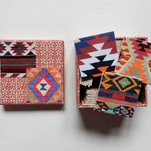 Memory Spiel  Teppich Kelim Muster Abstrakt Legespiel Gesellschaftsspiel Memo