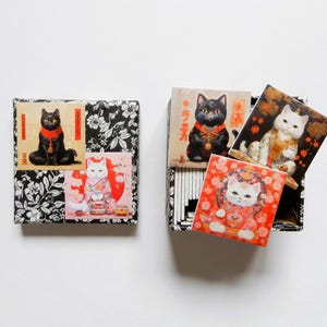 Memory-Spiel  Nekoma Maneki Neko japanische Katze Glückskatze Legespiel Gesellschaftsspiel Memo Japan