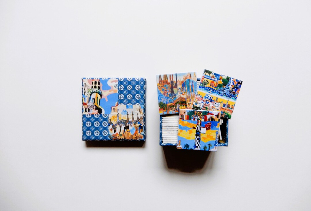 Handmade Memory Game for Adults Gaudi Style Matching Game - Etsy