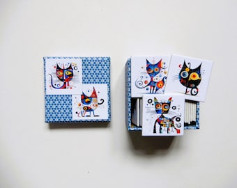 memory game matching game surreal cats