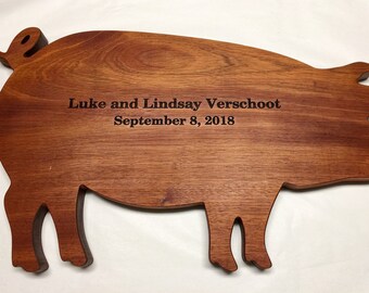 Pig cutting board | Etsy