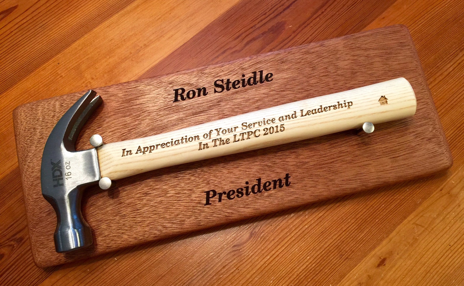 RETIREMENT HAMMER DISPLAY and Plaque Laser Engraved Set. Groom Etsy