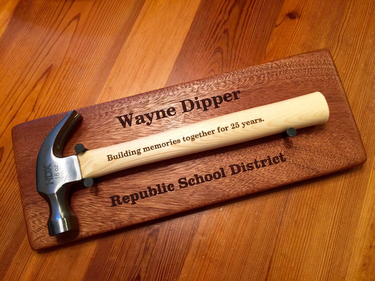 RETIREMENT HAMMER DISPLAY Plaque and 16 Ounce Hammer Set.groom Etsy