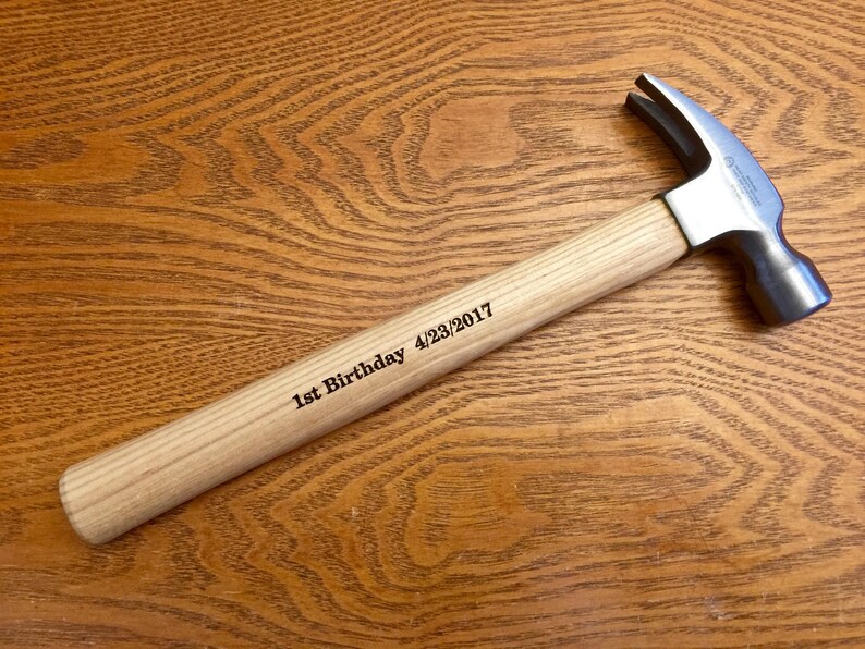 BABY HAMMER New a Baby Gift 10 ounce engraved Hammer First Etsy