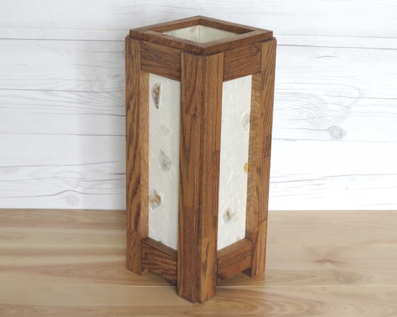 Wooden Lamp. Accent Lamp. Reclaimed Wood. Lighting. Home