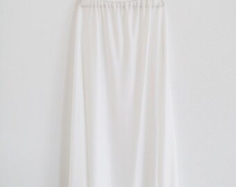 white maternity slip