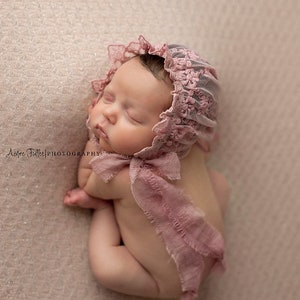 LAST ONE: Newborn baby bonnet image 1