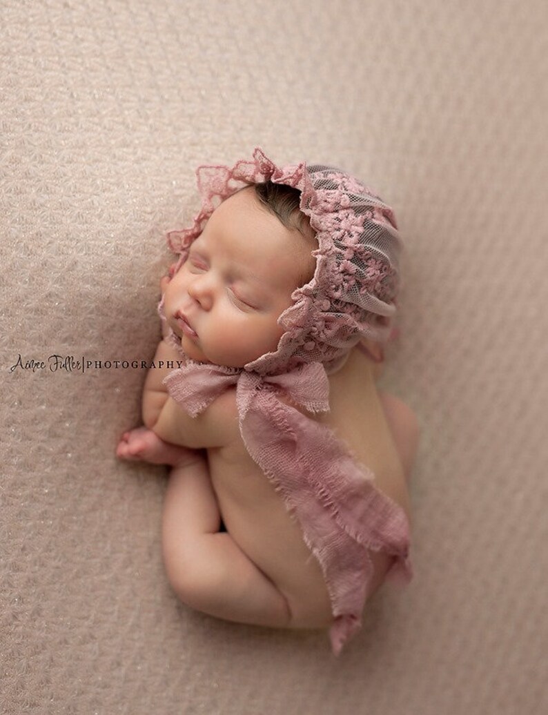 LAST ONE: Newborn baby bonnet image 1