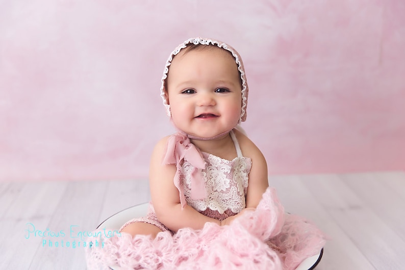 ROMPER / / HALO Set Mauve Pink Stretch Knit Sitter Etsy