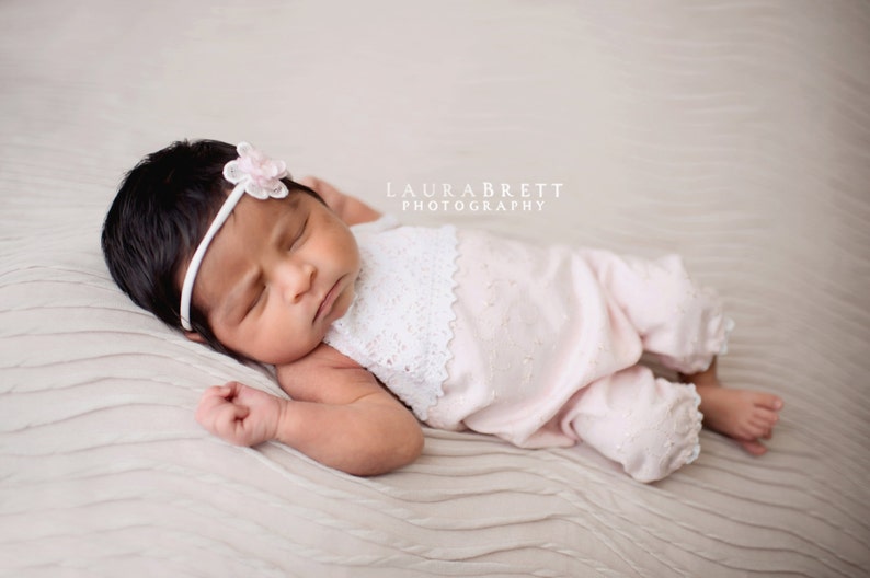 RTS BABY SET Romper Light Pink Knit Romper Newborn Baby Etsy