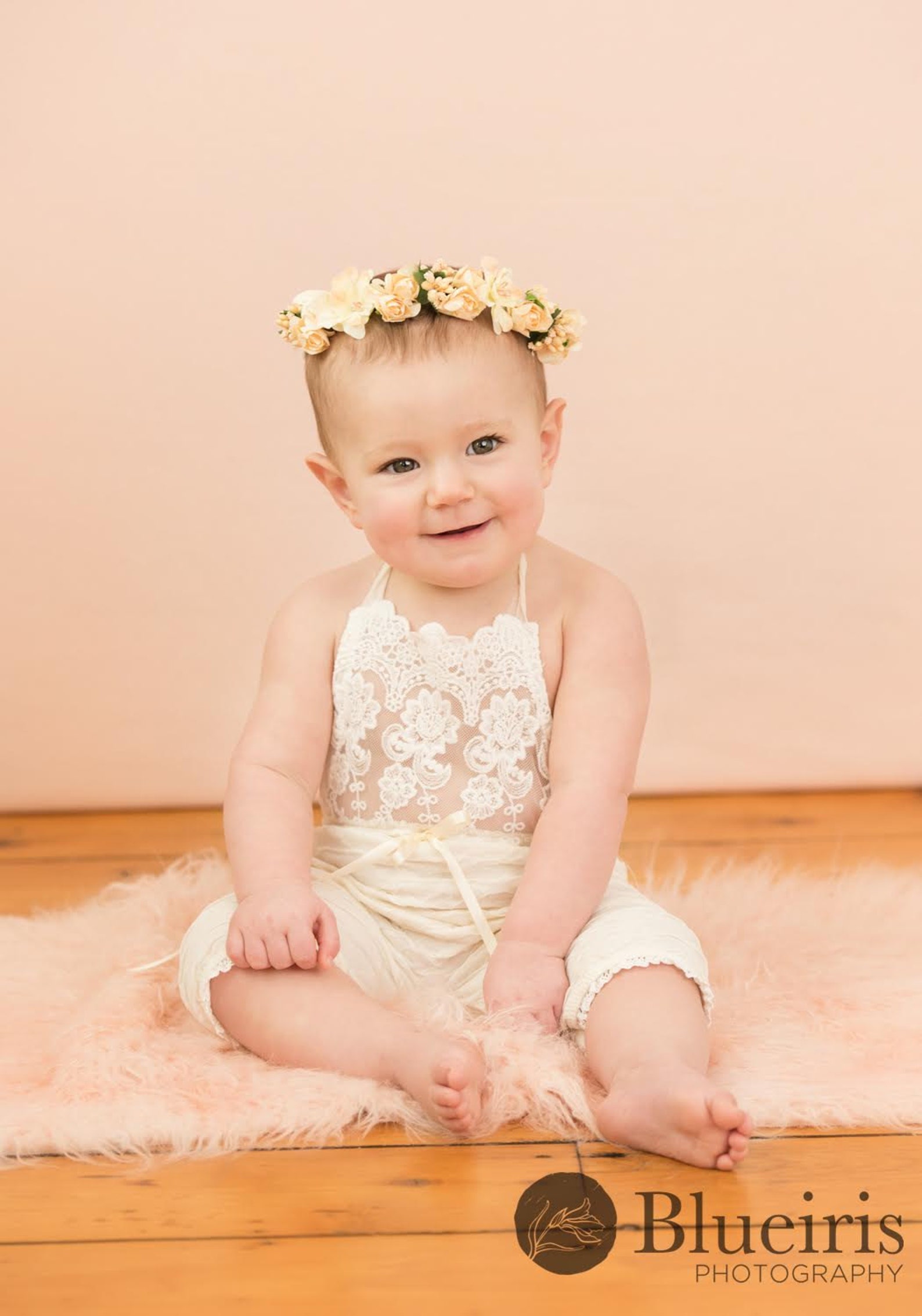 ROMPER/HEADBAND / HALO Sitter Set 6 Month 12 Month Cream Etsy
