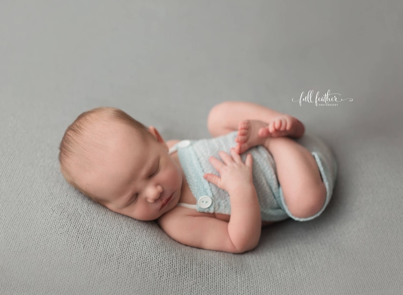 baby photo prop NEWBORN ROMPER headband baby photography prop aqua nb baby romper baby shower gift baby photos handmade stretch knit