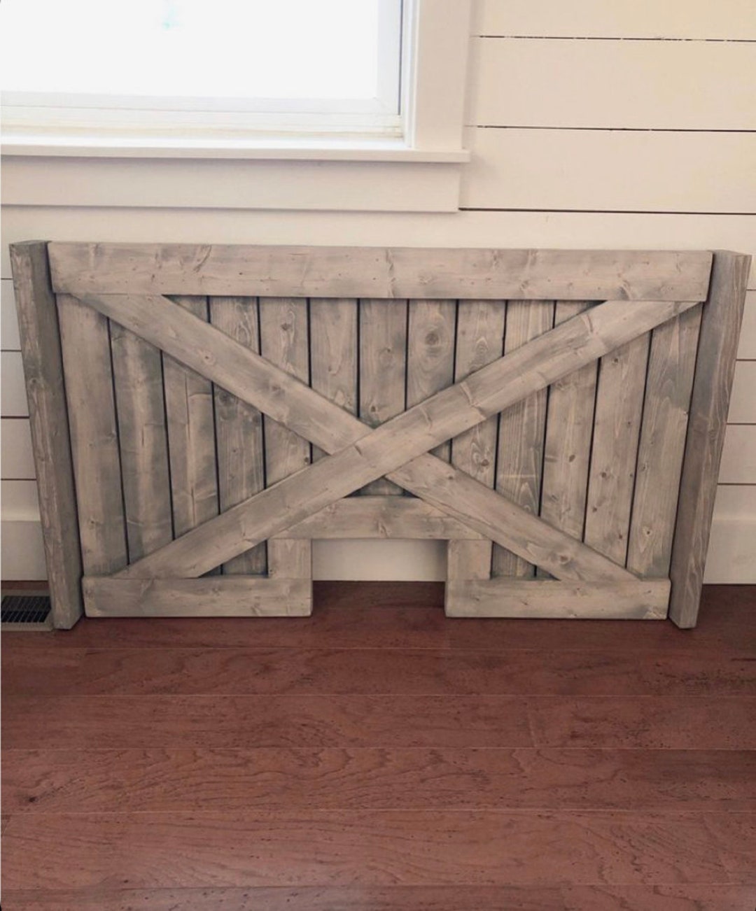 Rustic Barn Door Baby/pet Gate With CAT Opening Etsy