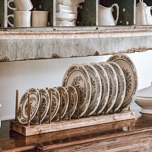 Rustic Plate Rack - Etsy