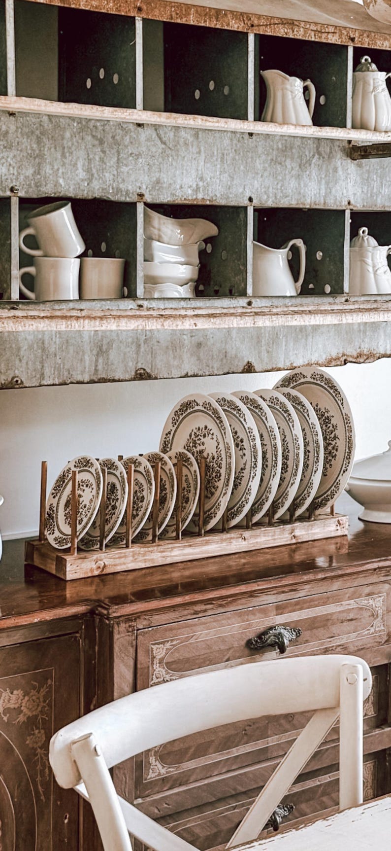 Rustic Plate Rack - Etsy
