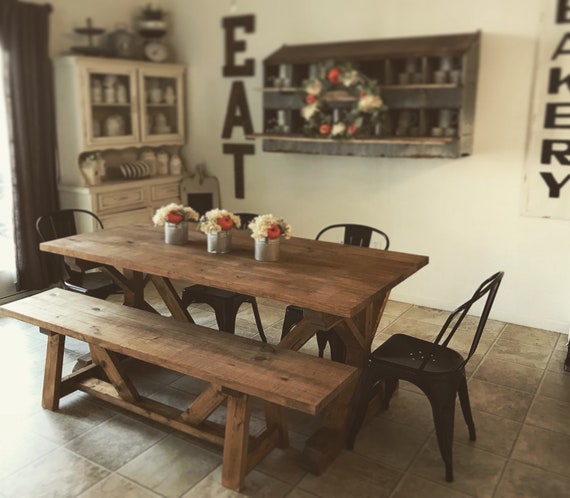 7ft Harvest Table Etsy