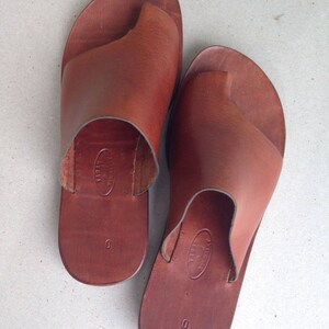 POSEIDON : Leather Slide Handmade leather sandals Genuie Leather ...