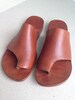 POSEIDON : Leather Slide Handmade leather sandals Genuie Leather Sandals custom size available 