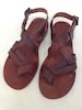 APOLLON: Cross Strap Buckle Adjustable Sandal Handmade leather sandal custom size available 