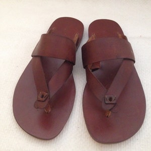 HIKE: Wide Bar and Thong Leather Sandal Handmade Leather - Etsy