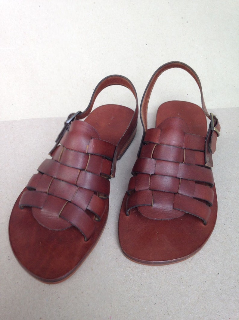 ALKYONE: Woven Leather Sling Back Mules Handmade leather | Etsy