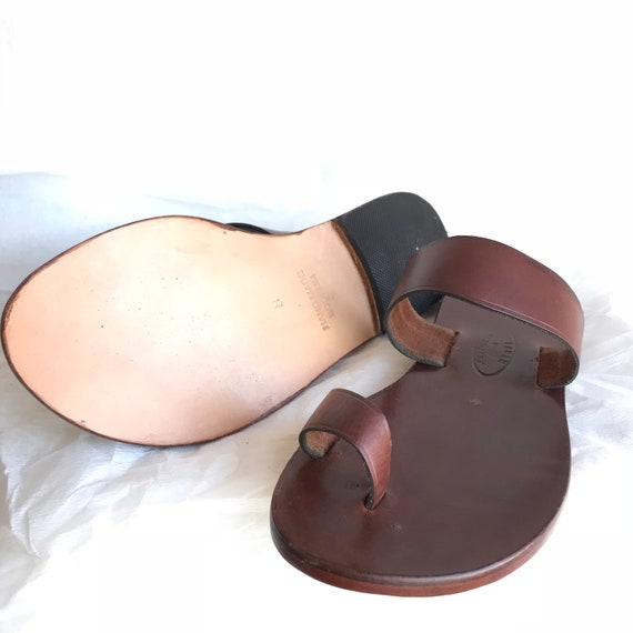 Handmade Leather Toe Loop Sandals, Bohemian Style, Custom Size - Etsy
