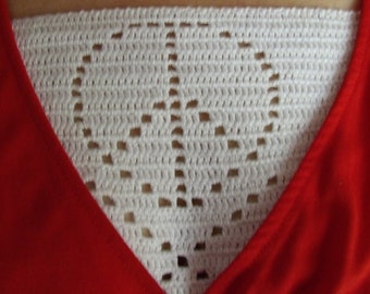 Hand Crochet Peace Sign Modesty Panel