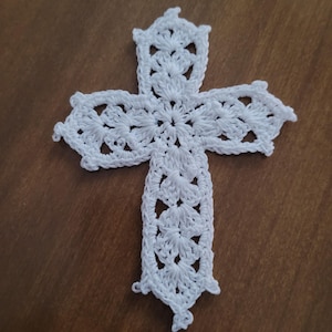 Hand Crocheted Cross Bookmark