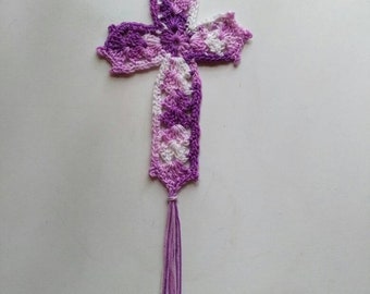 Varigated Crocheted Cross