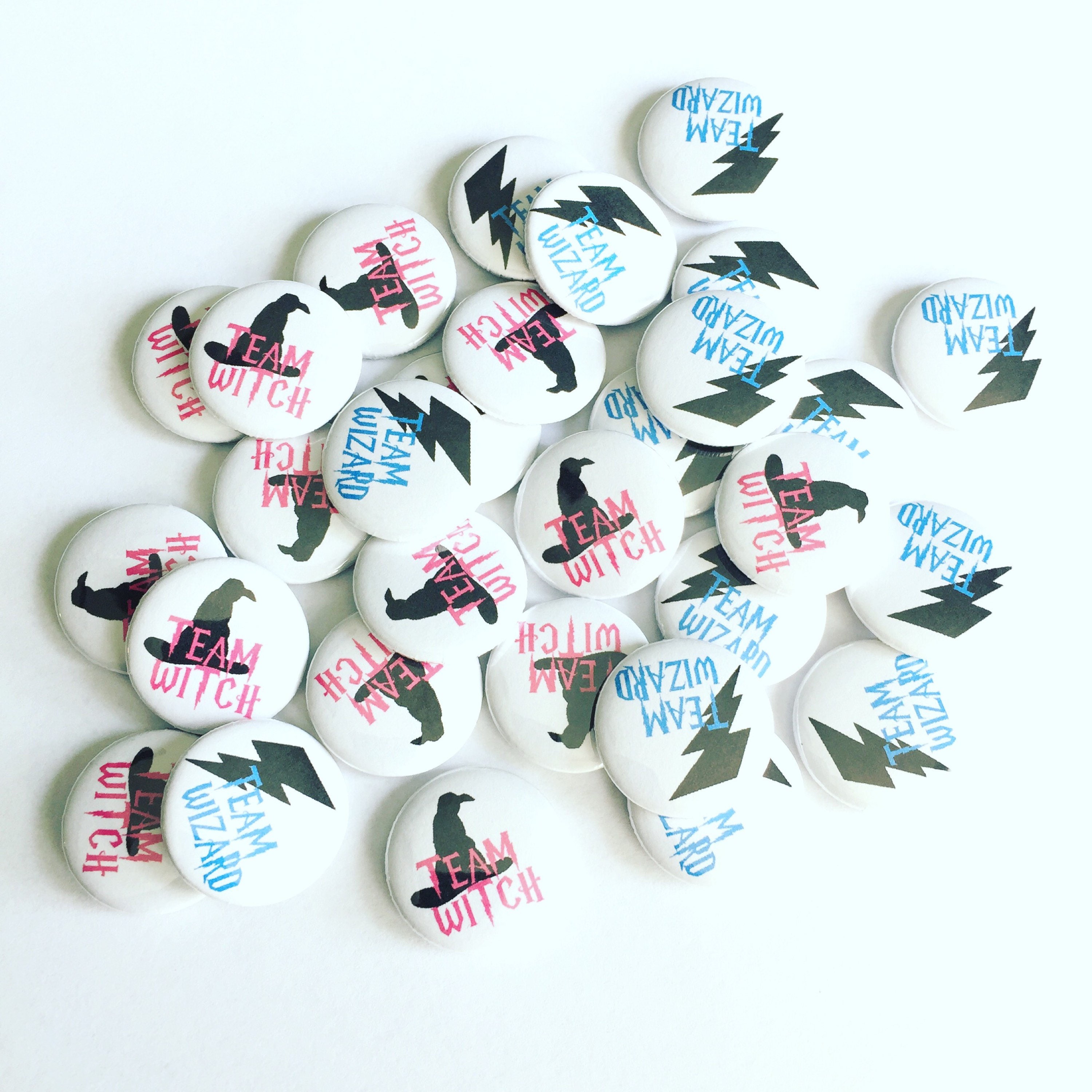 Team Wizard and Team Witch Gender Reveal Party - set of 30 - 15 wizar…