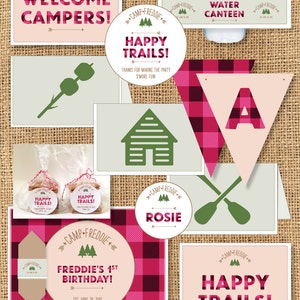 Girls Camp Themed Birthday - Printable