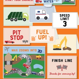 Cars & Trucks-Themed Birthday - Printable (Transportation / Things That Go)