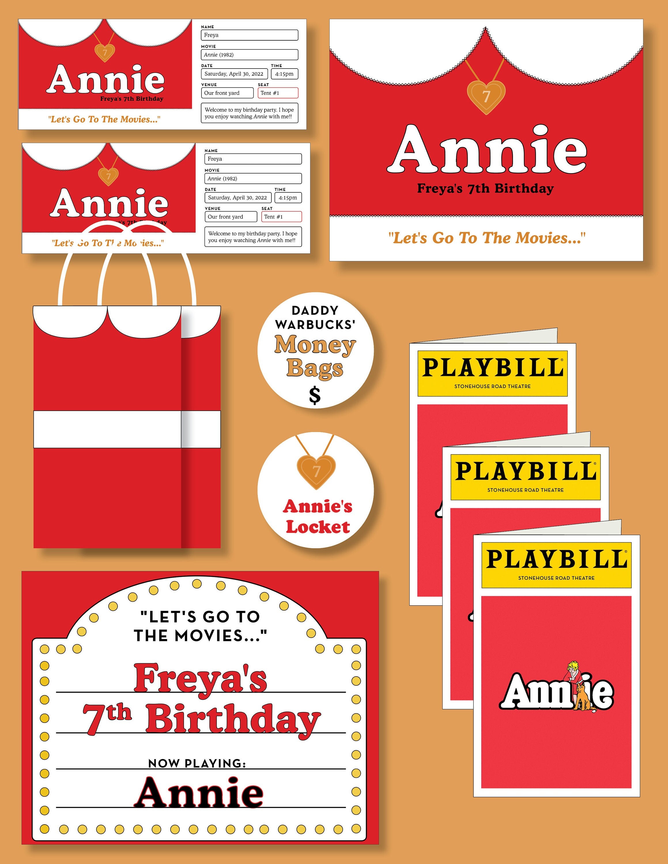 Annie / Movie Themed Birthday annie Printable - Etsy