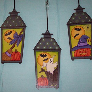Haunted Halloween Lantern Ornaments