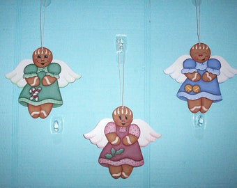 Gingerbread Angel Ornaments