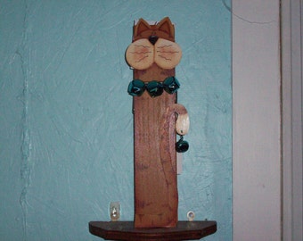Brown cat memo clip