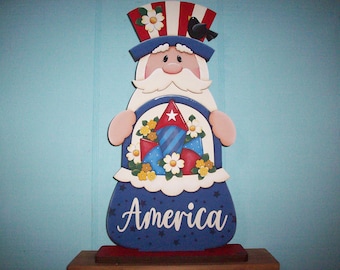 Uncle Sam Fireworks Basket