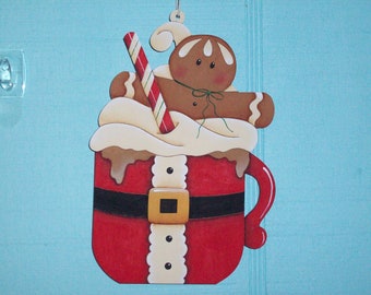 Santa Ginger Mug Ornament