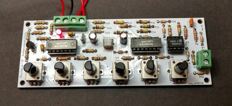 Synare-X Sensor DS-7 synth Clone Kit DIY drum Synthesizer, syndrum, dub siren, module image 2