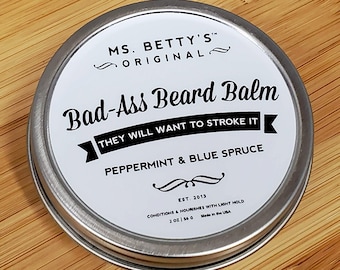 Bad-Ass Beard Balm - Peppermint and Blue Spruce