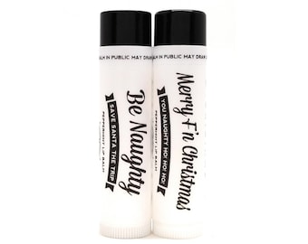 Naughty/Nice Organic Lip Balm Duo - Peppermint & Grapefruit