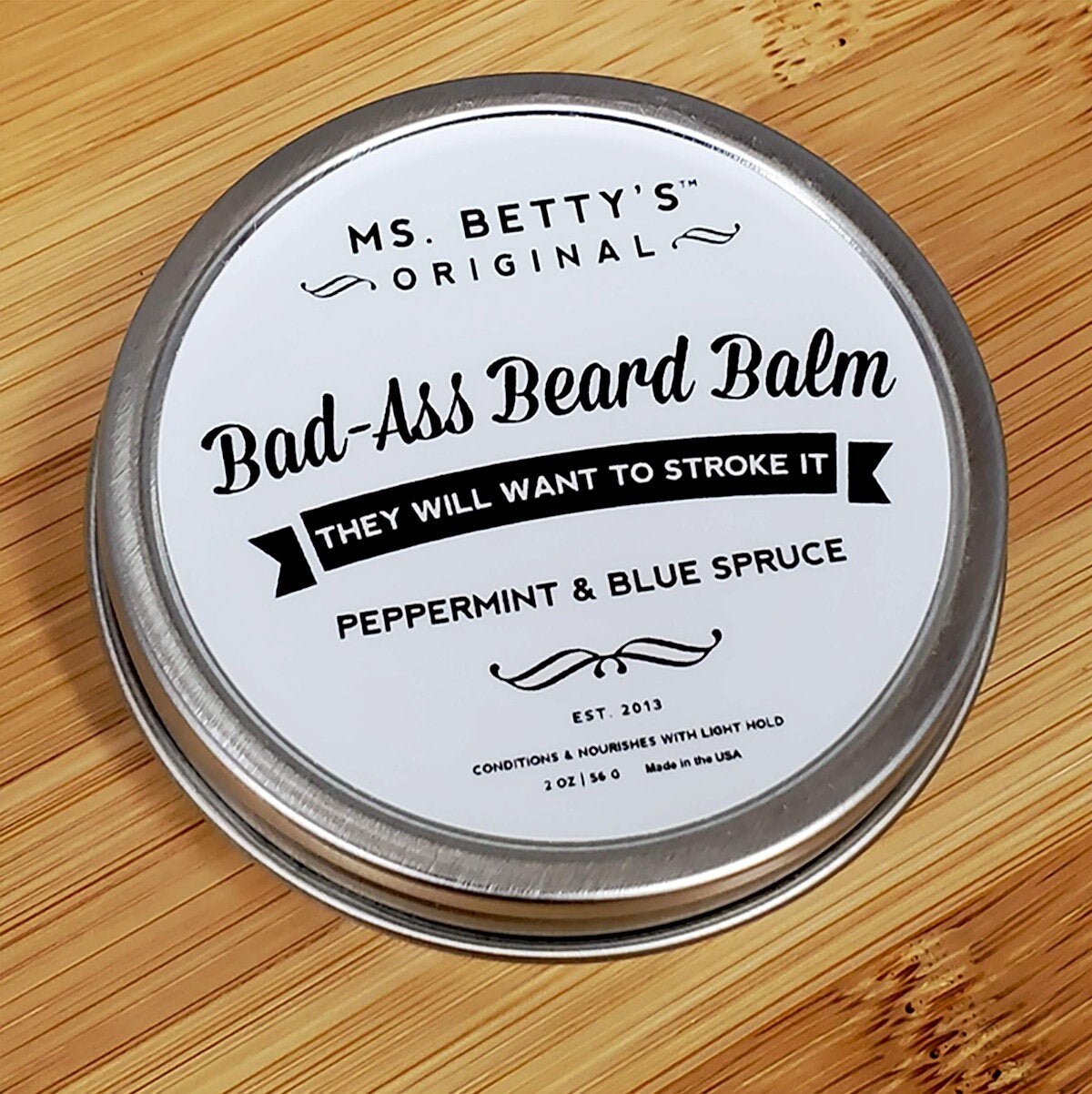 Bad-ass Beard Balm Peppermint and Blue