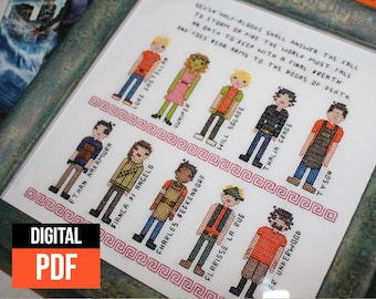 Percy Jackson Cross Stitch Pattern: Little Heroes Expansion Pack (PDF)