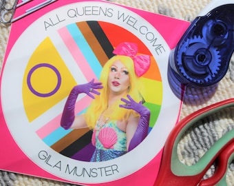 Jumbosticker All Queens Welcome - Sticker Gila Münster Ally