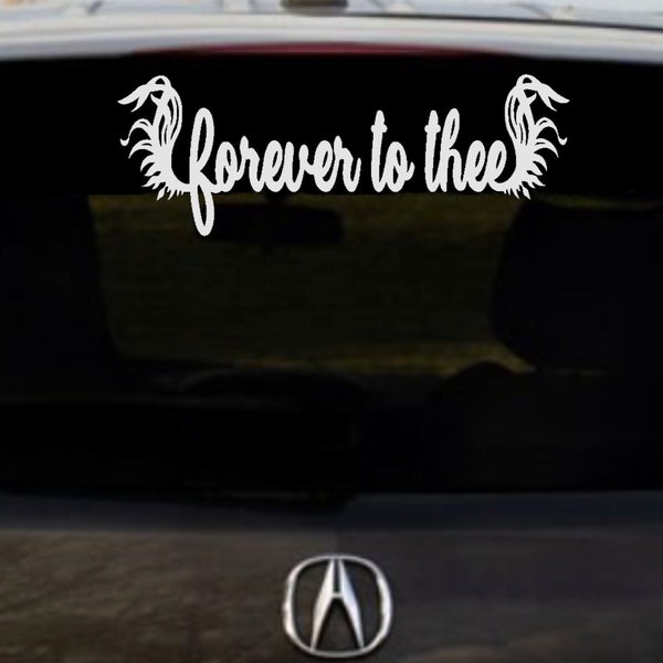 Forever To Thee Carolina Gamecocks Car Decal