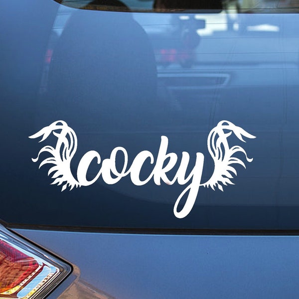 Cocky Gamecocks Car Decal, Gamecocks sticker