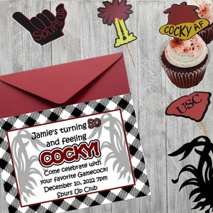 South Carolina Birthday Party Invitation Instant Digital Download