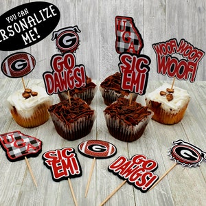 Georgia Cupcake Toppers