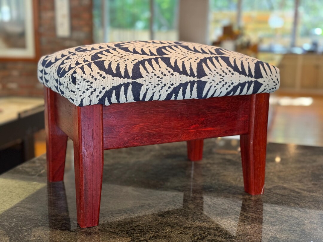 Hand Crafted, Exotic Wood Foot Stool - Etsy